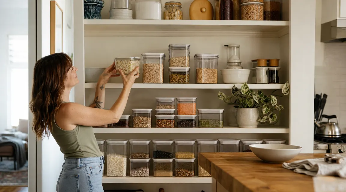I Spent $33 on a 12-Pack of Sterilite Bins and Finally Have a Kitchen I Do Not Dread Opening